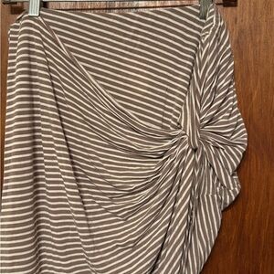 Charlotte Russe Asymmetrical Striped Skirt - Size XL